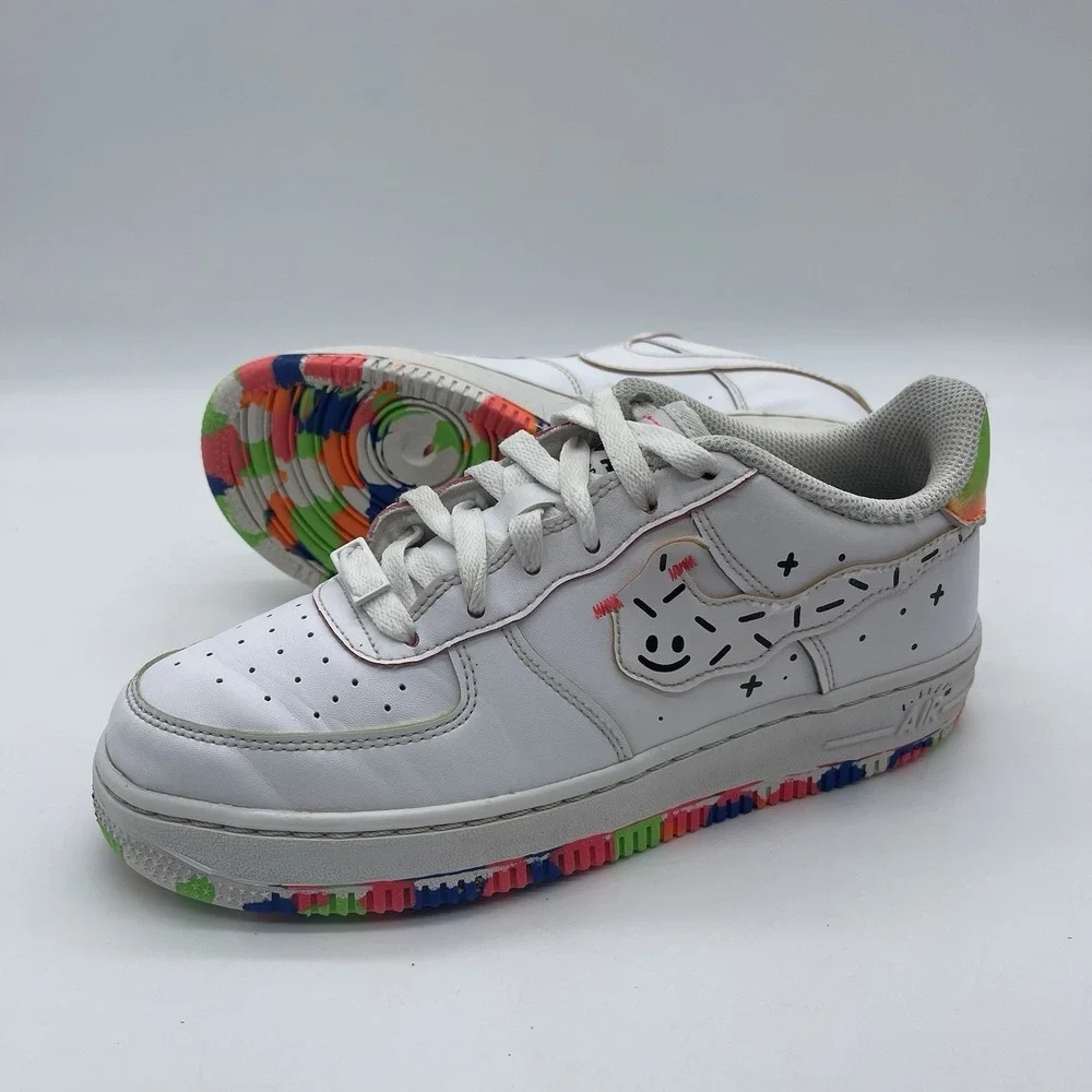 Nike Air Force 1 LV8 Low GS Youth Size 5.5Y Shoes DV1366-111 'Kids Drawing'